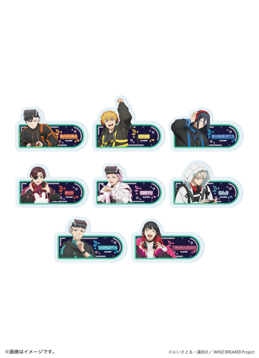 【ご自宅配送品】アクリルプレートバッジ「TVアニメ『WIND BREAKER』」08/ブラインド(全8種)(描き下ろしイラスト)
