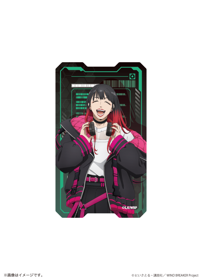 【ご自宅配送品】ダイカットステッカー「TVアニメ『WIND BREAKER』」08/椿野 佑(描き下ろしイラスト)